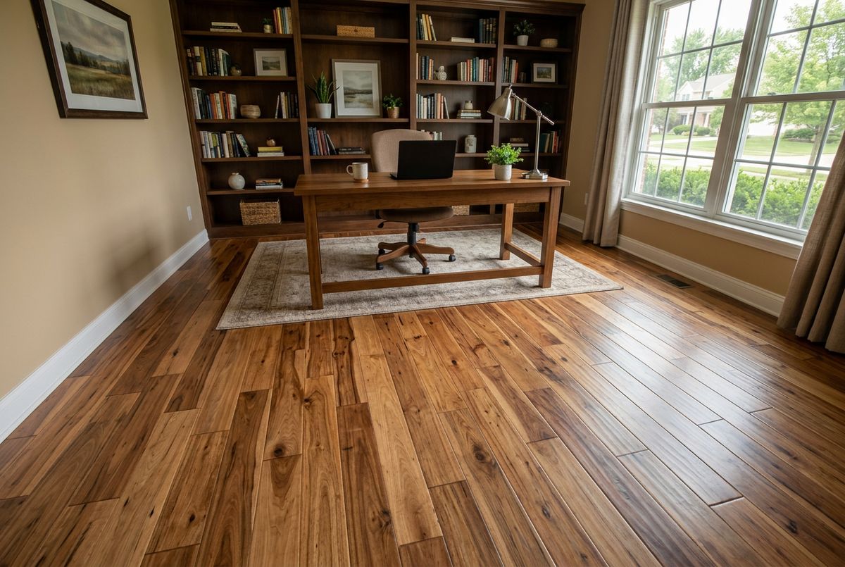 Recently installed flooring in a Abingdon, MD home