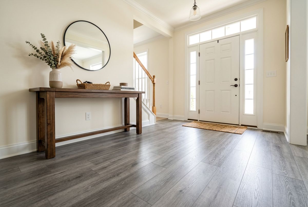 Recently installed flooring in a Aliquippa, PA home