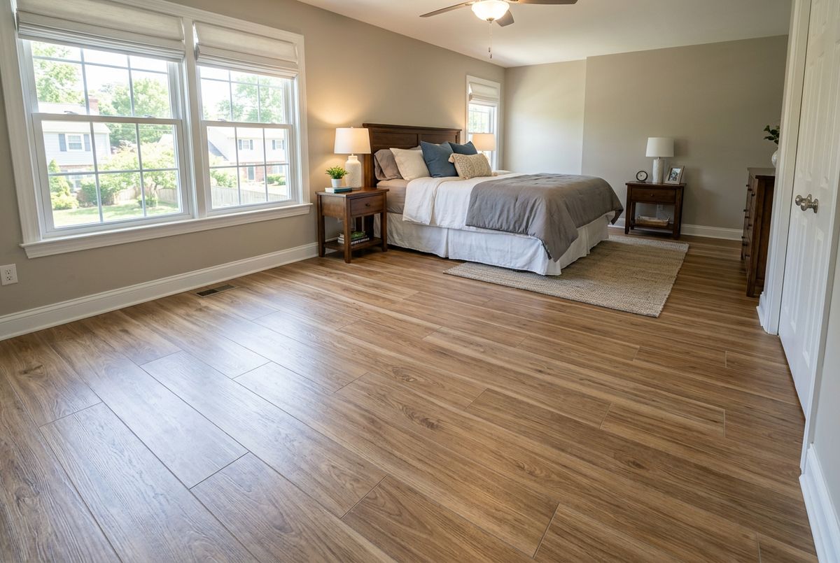 Recently installed flooring in a Allendale, MI home