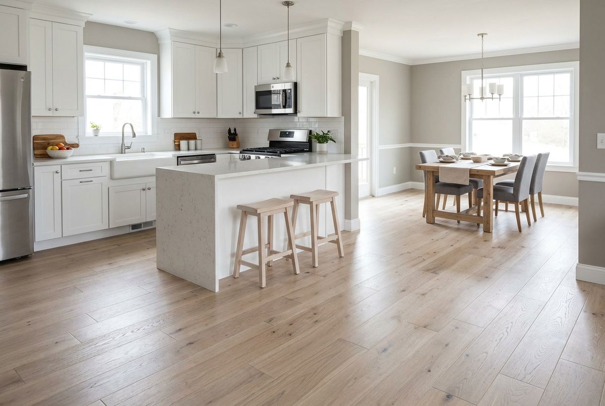 Recently installed flooring in a Allison Park, PA home