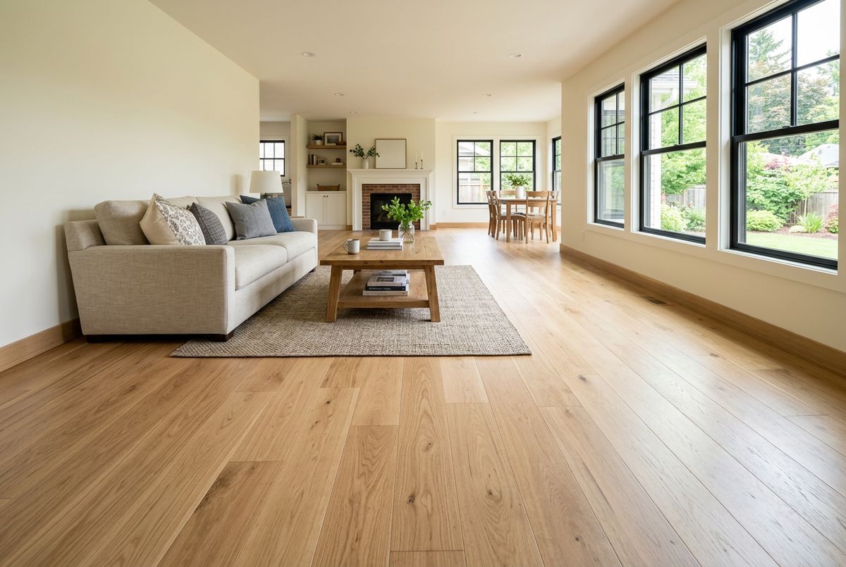 Recently installed flooring in a Annville, PA home