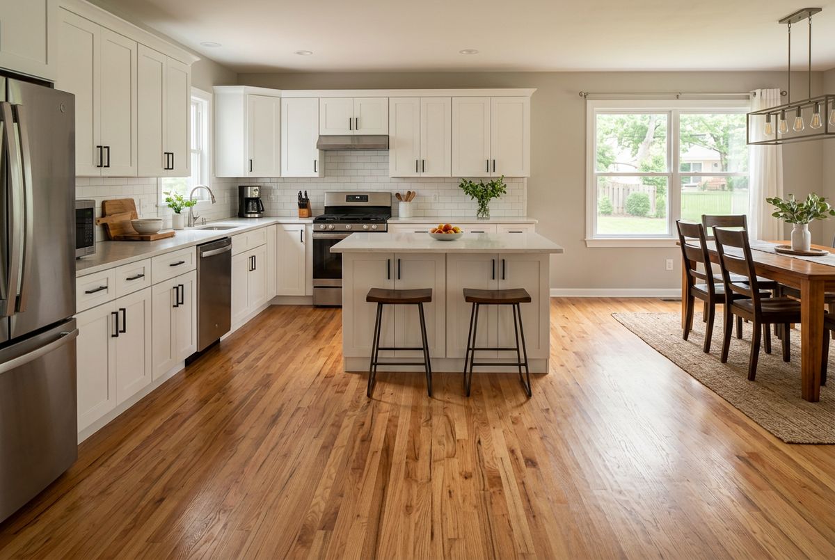 Recently installed flooring in a Anthony, FL home