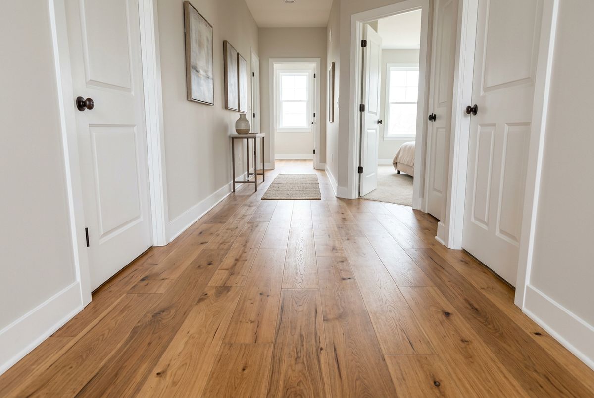 Recently installed flooring in a Arlington, FL home