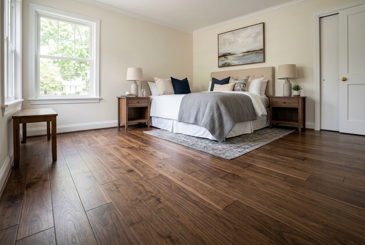Recently installed flooring in a Arnold, MD home