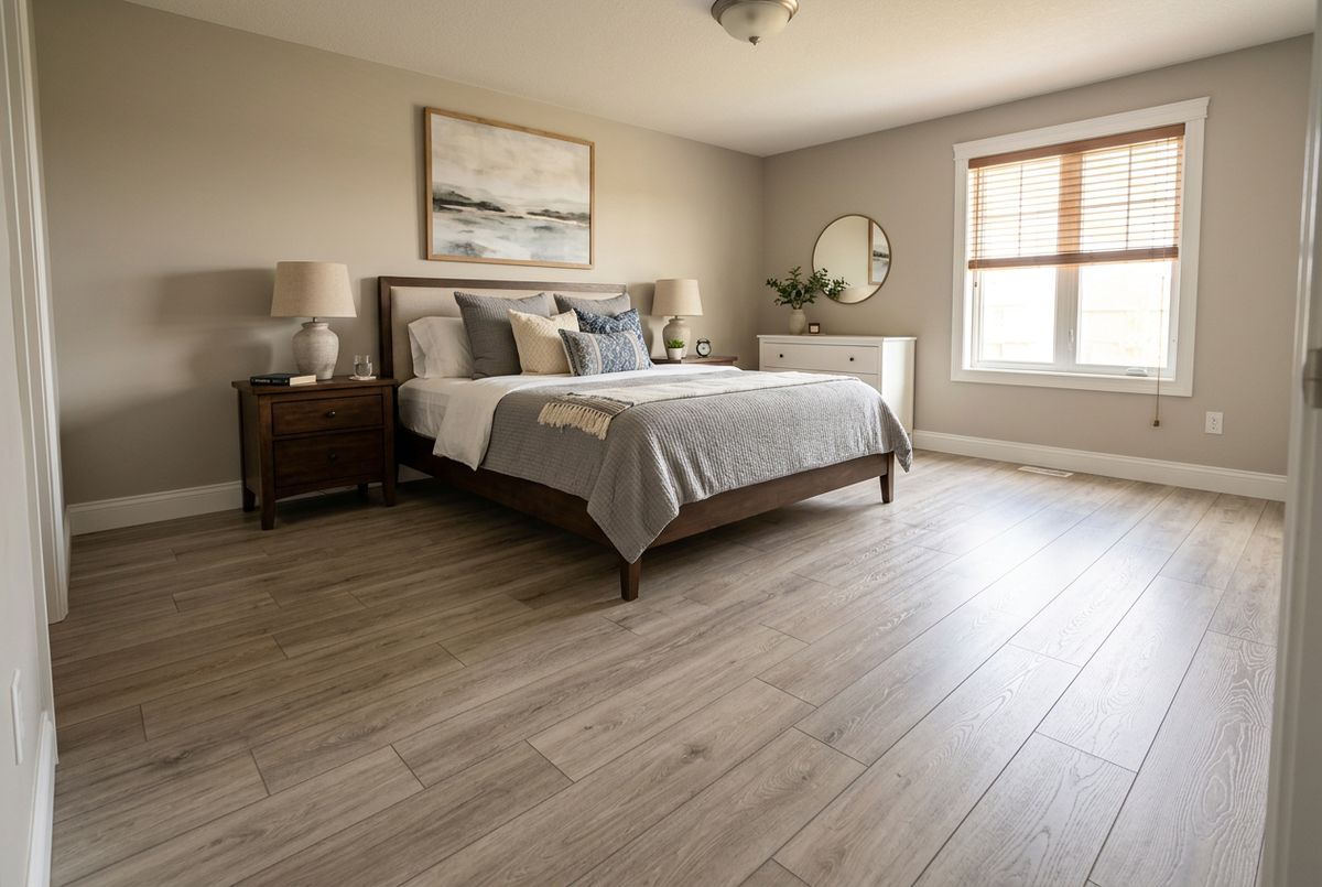 Recently installed flooring in a Avalon Park, FL home