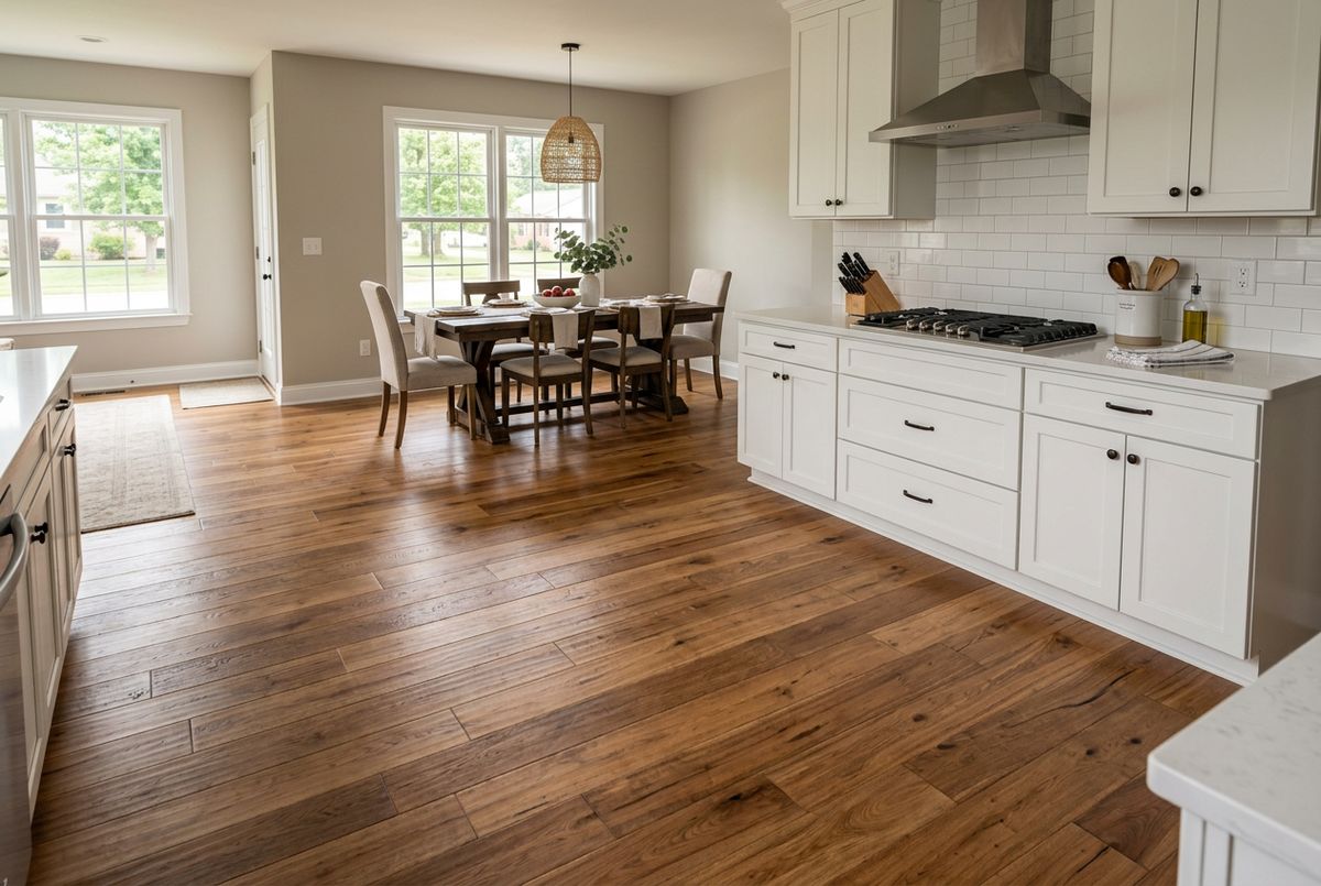 Recently installed flooring in a Avondale, AZ home