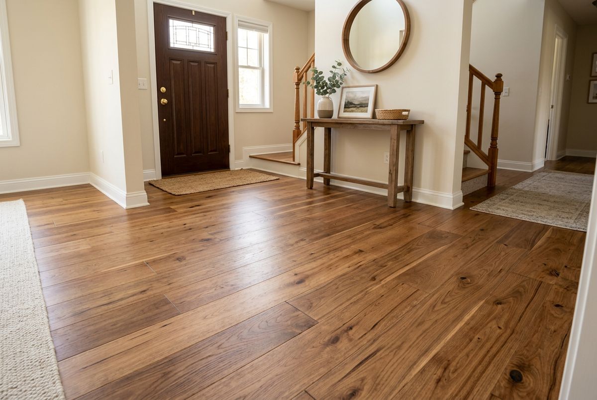 Recently installed flooring in a Avondale, FL home