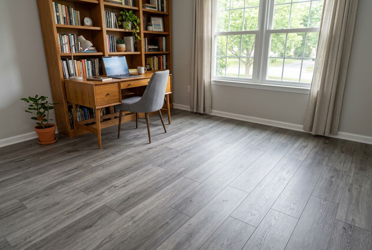 Recently installed flooring in a Baxter, IA home