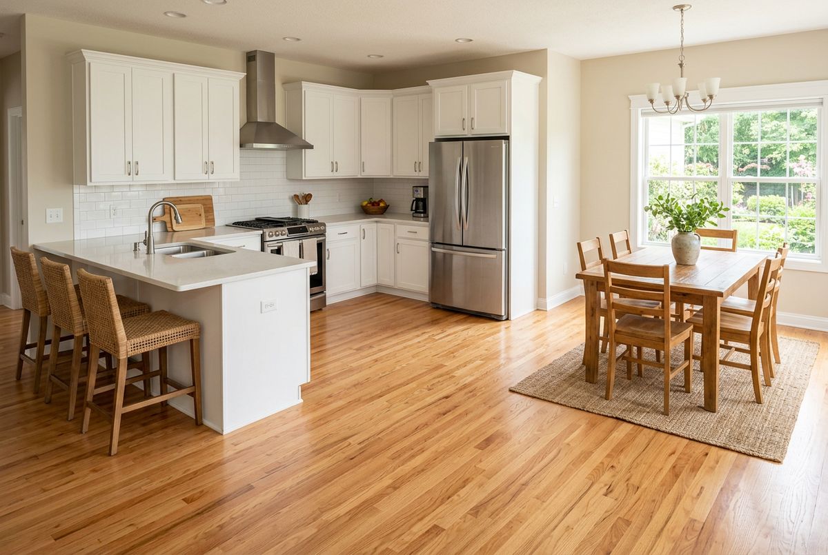 Recently installed flooring in a Bay Hill, FL home