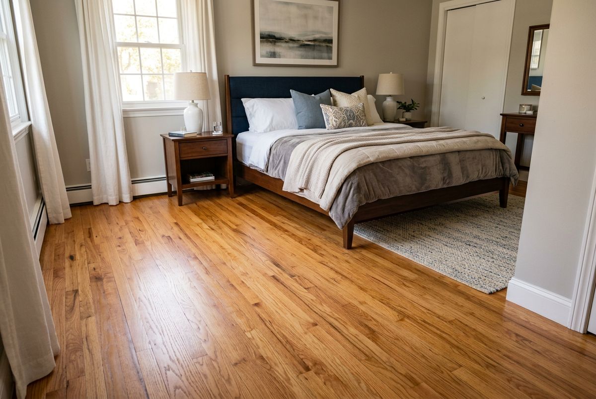 Recently installed flooring in a Baymeadows, FL home