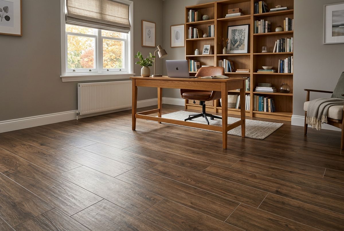 Recently installed flooring in a Beech Grove, IN home