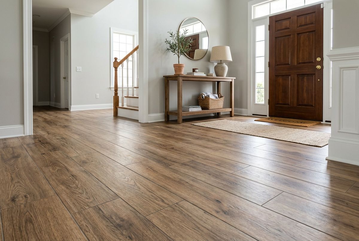 Recently installed flooring in a Bellair-Meadowbrook Terrace, FL home