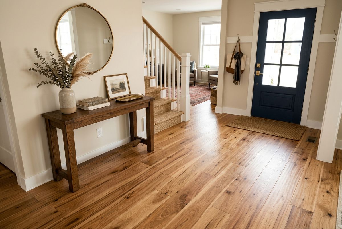 Recently installed flooring in a Belleview, FL home