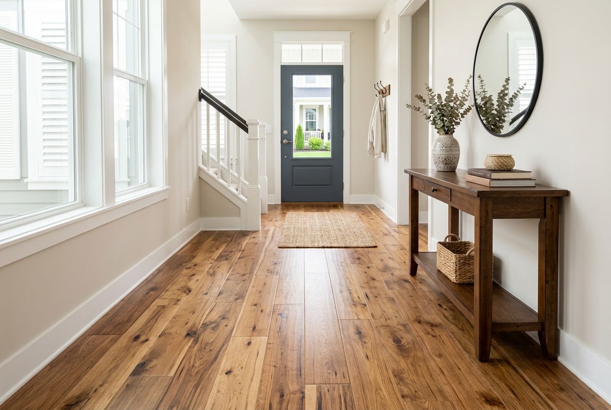 Recently installed flooring in a Birmingham, AL home