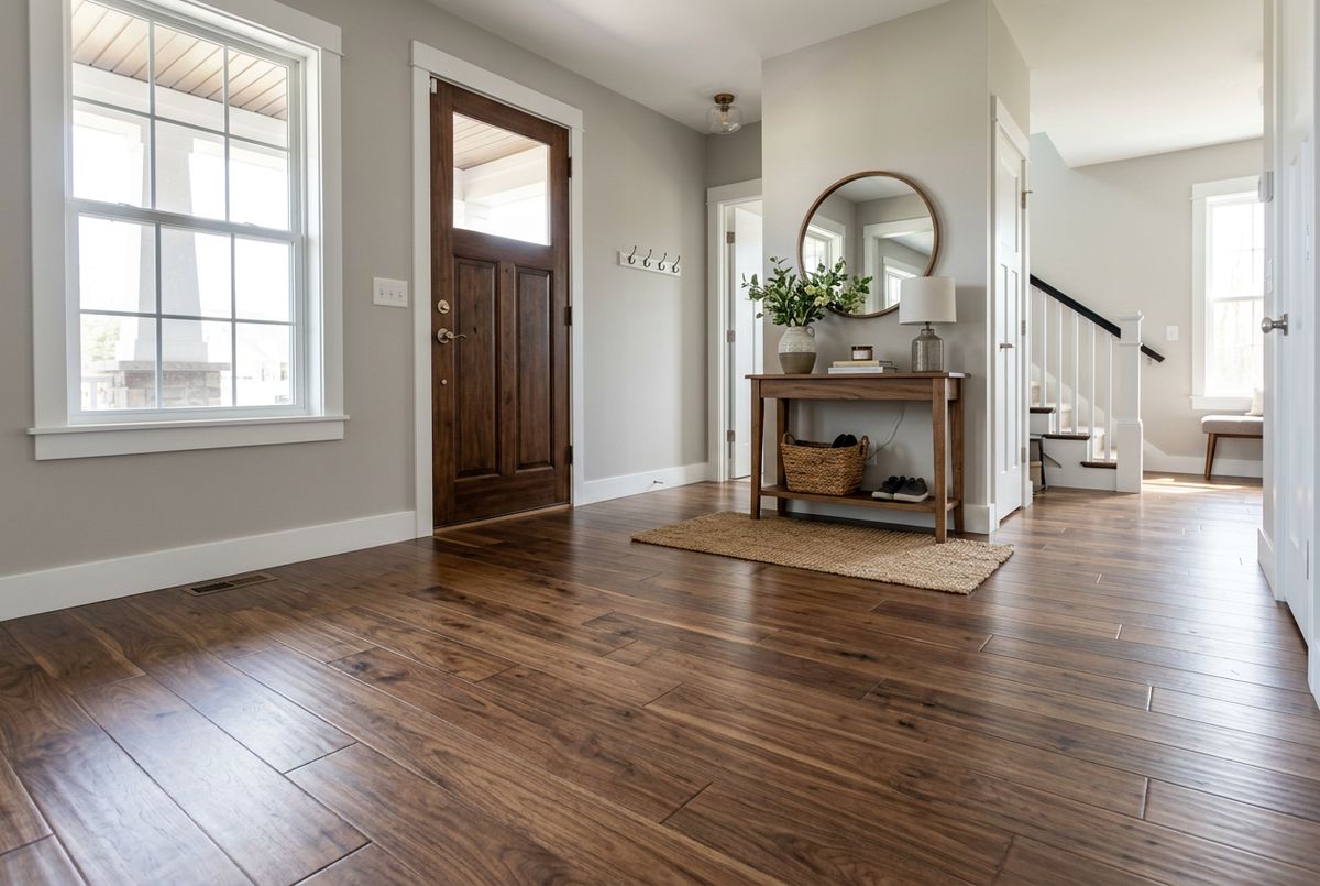 Recently installed flooring in a Blountsville, AL home