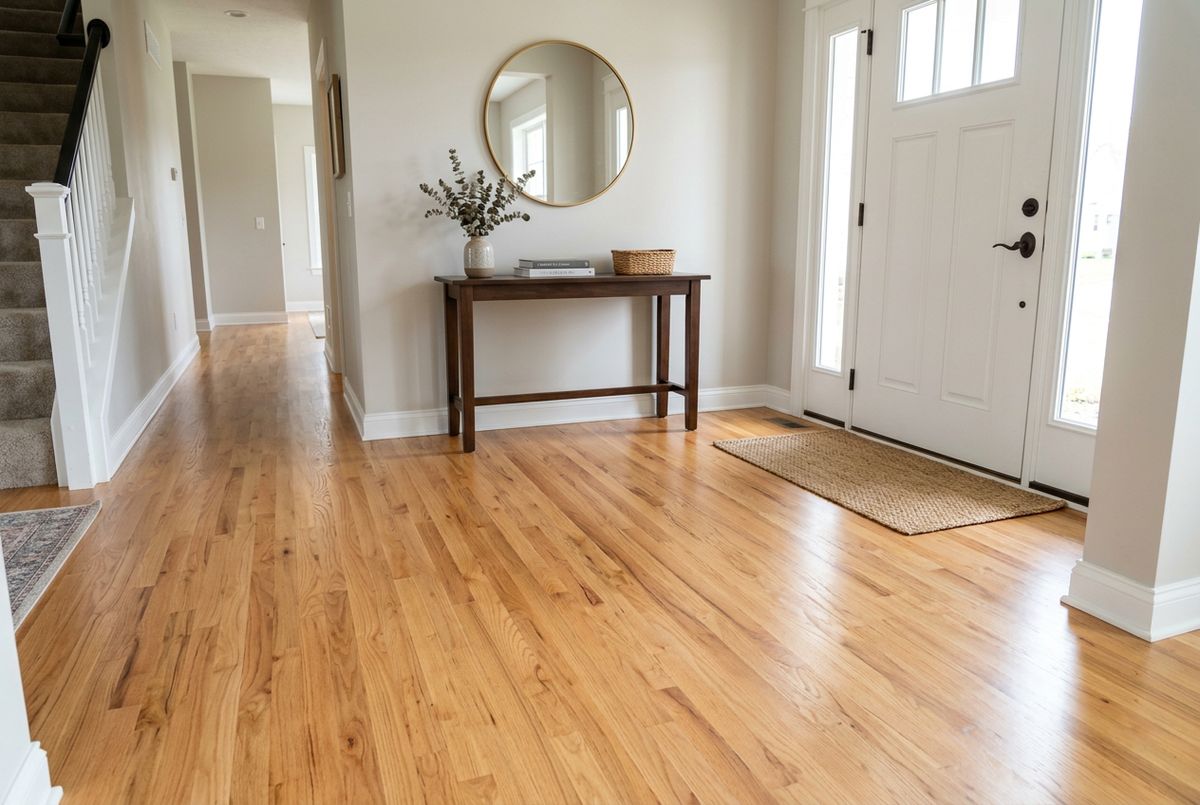 Recently installed flooring in a Bow Mar, CO home
