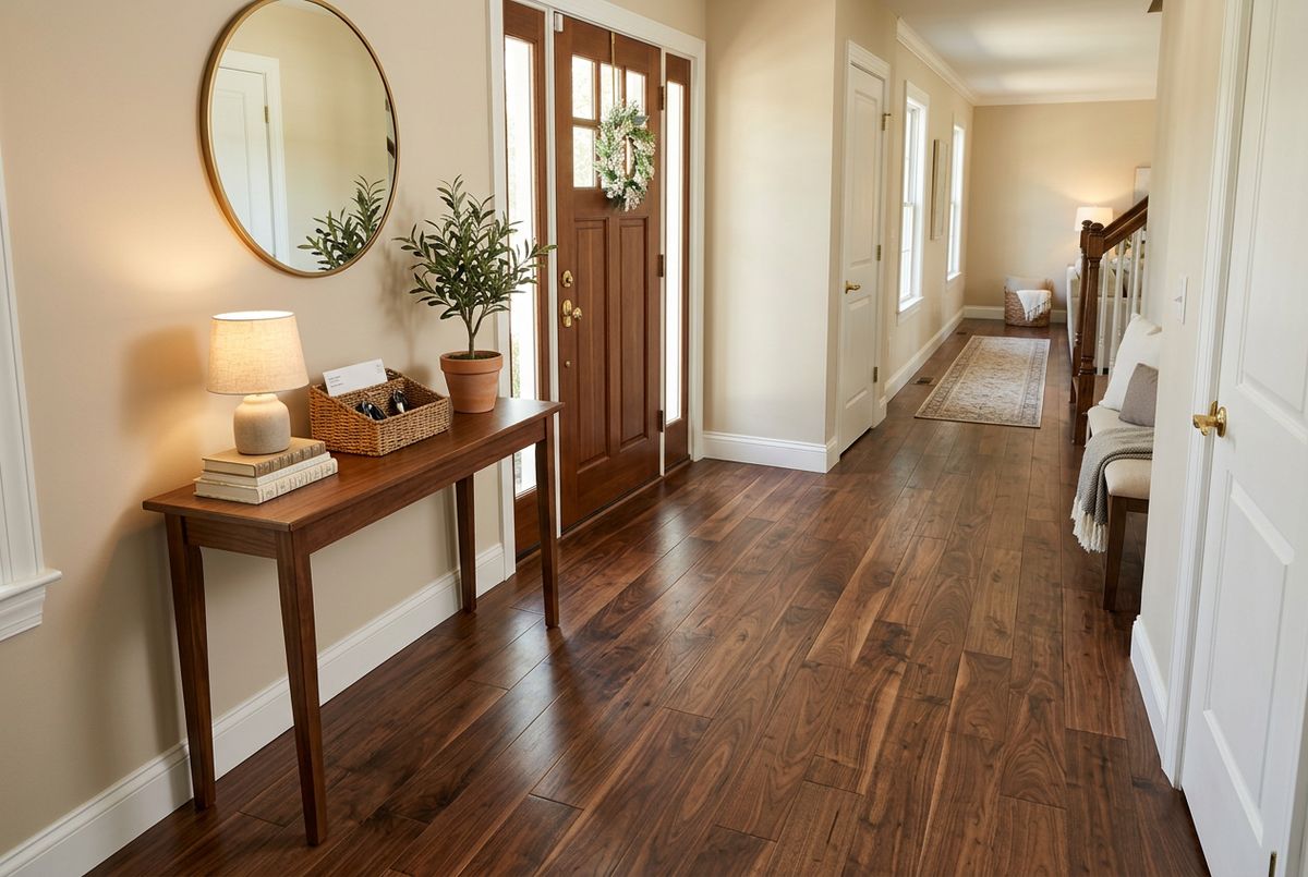 Recently installed flooring in a Brannon Crossing, KY home