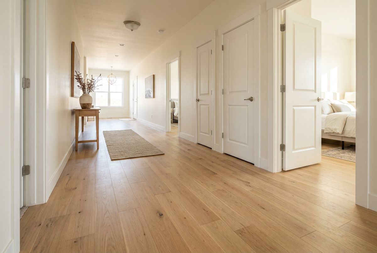 Recently installed flooring in a Buckhead, GA home