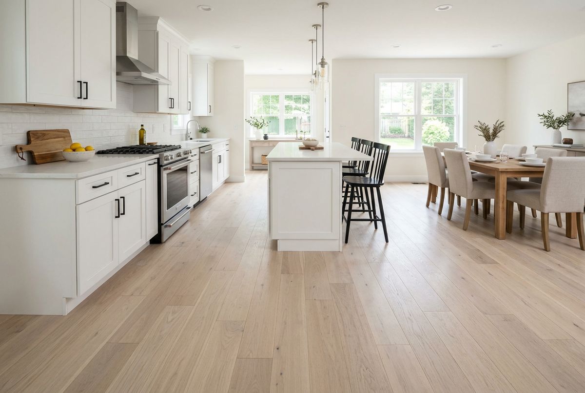Recently installed flooring in a Buechel, KY home