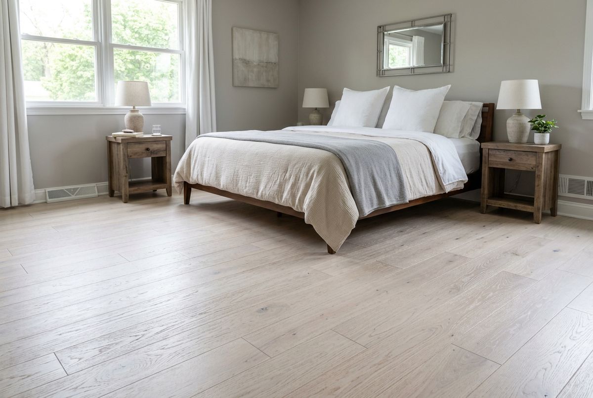 Newly installed flooring in a home in Bullitt County