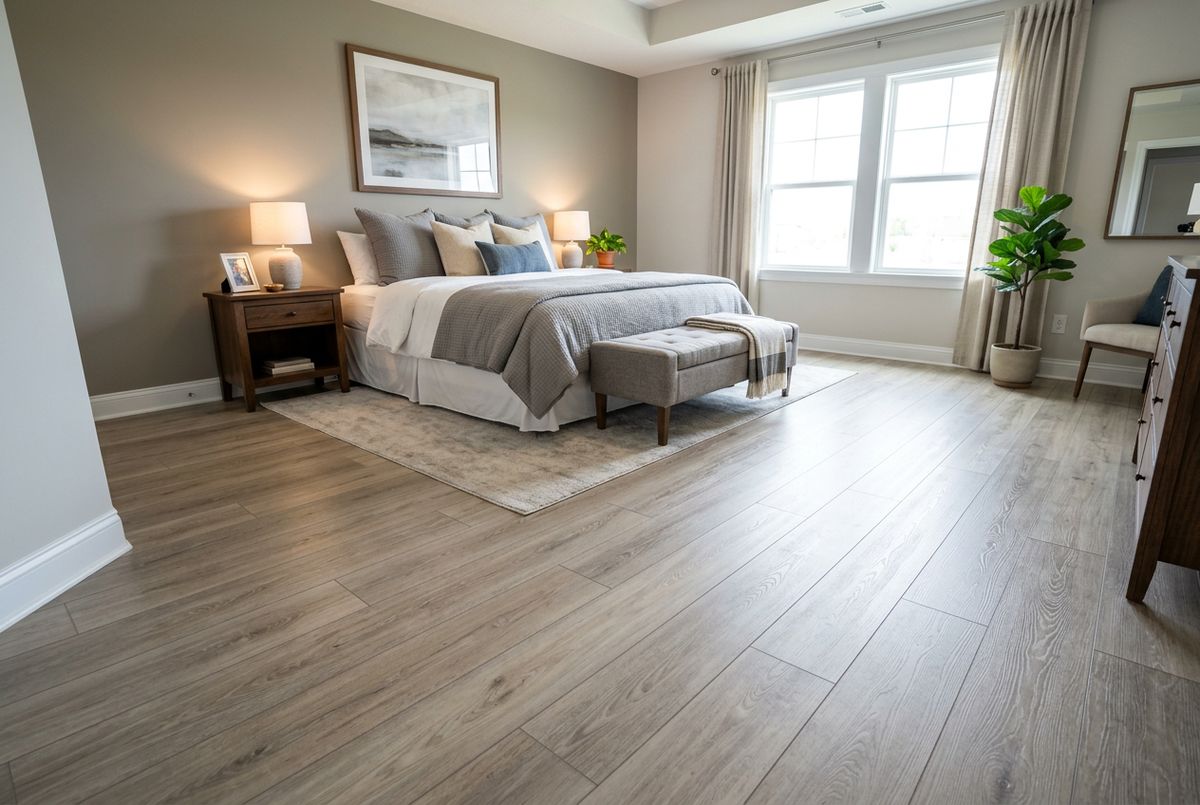 Recently installed flooring in a Butler-Tarkington, IN home