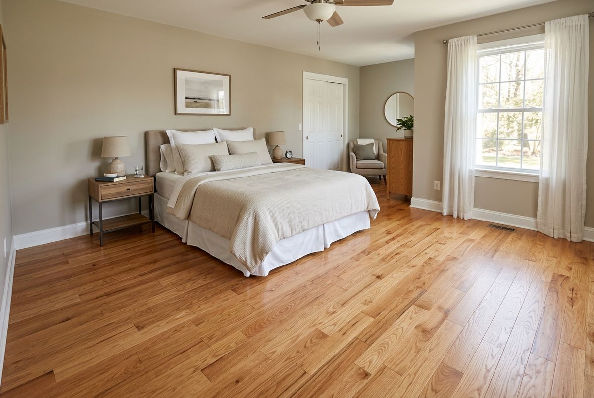 Recently installed flooring in a Caledonia, MI home