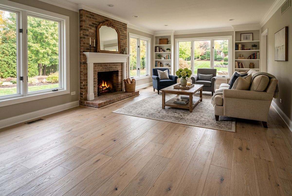 Recently installed flooring in a Callahan, FL home