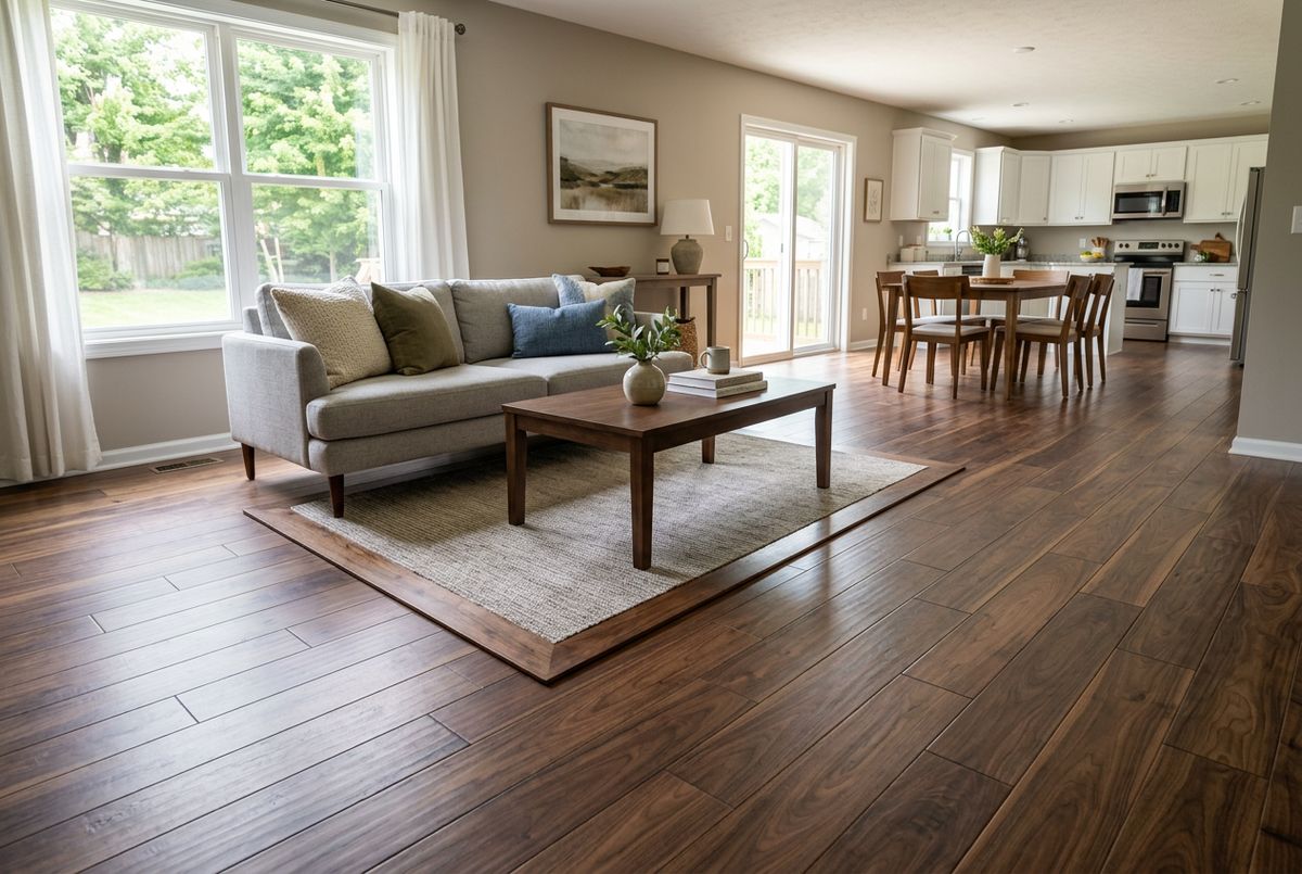 Recently installed flooring in a Camden (Salisbury), MD home