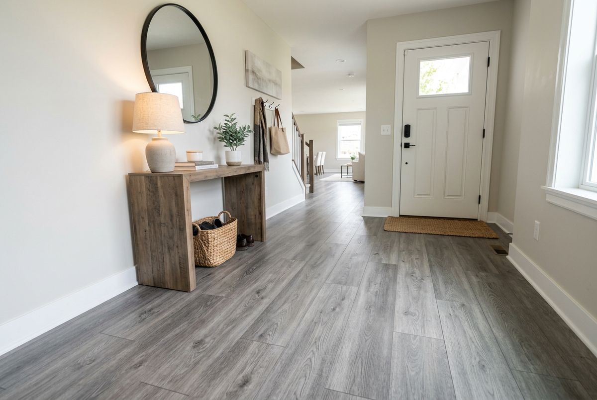 Recently installed flooring in a Capitol Hill, CO home