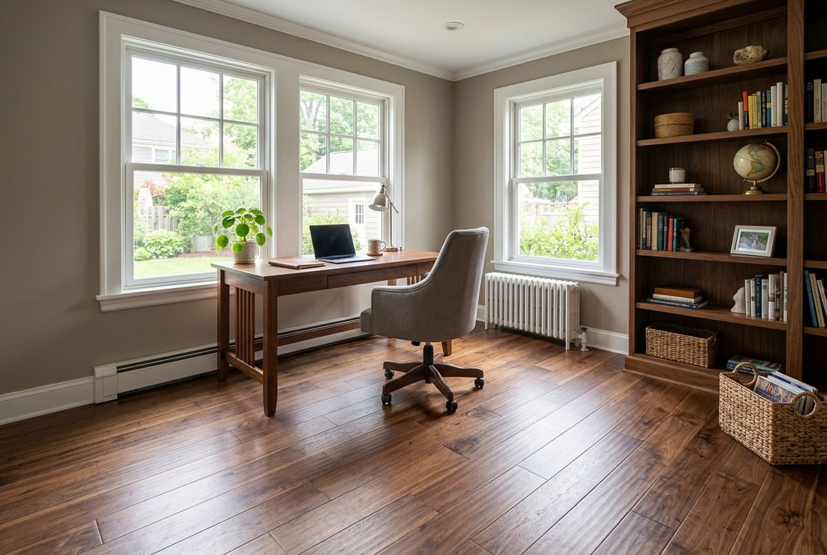Recently installed flooring in a Carefree, AZ home