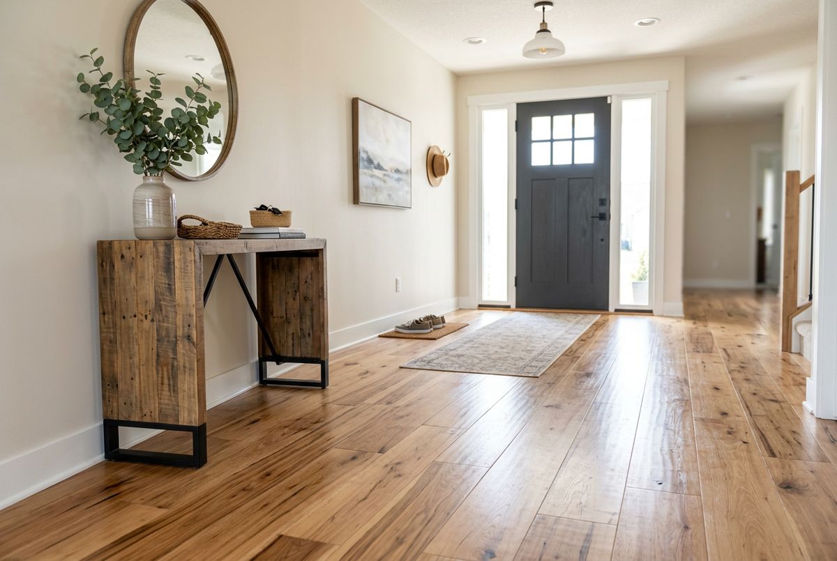 Recently installed flooring in a Carlisle, PA home