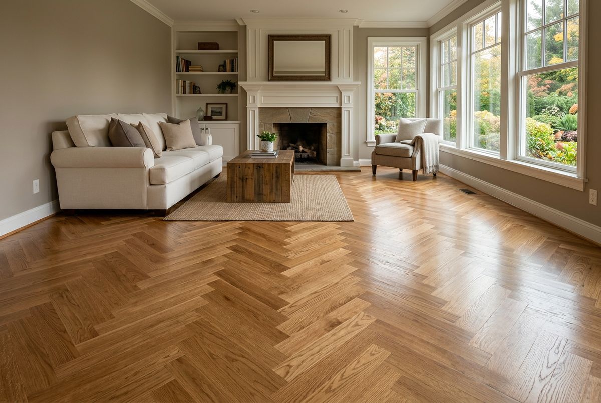 Recently installed flooring in a Cascade Heights, GA home