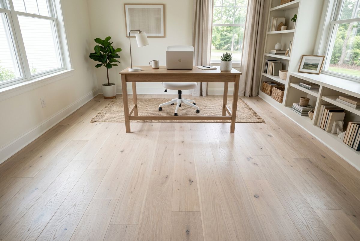 Recently installed flooring in a Cedar Park, TX home