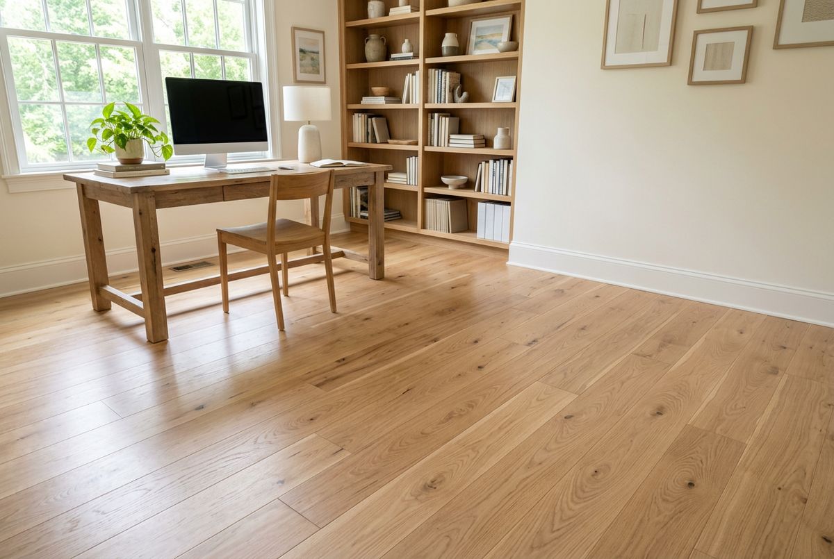 Recently installed flooring in a Center Grove, IN home