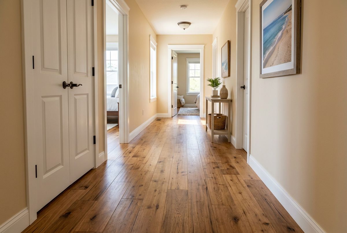 Recently installed flooring in a Central Phoenix, AZ home