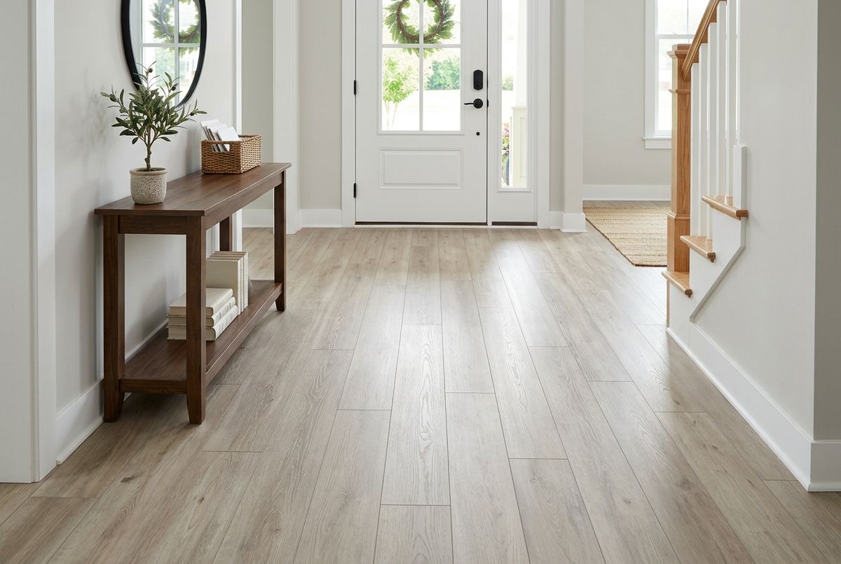 Recently installed flooring in a Chase, AL home