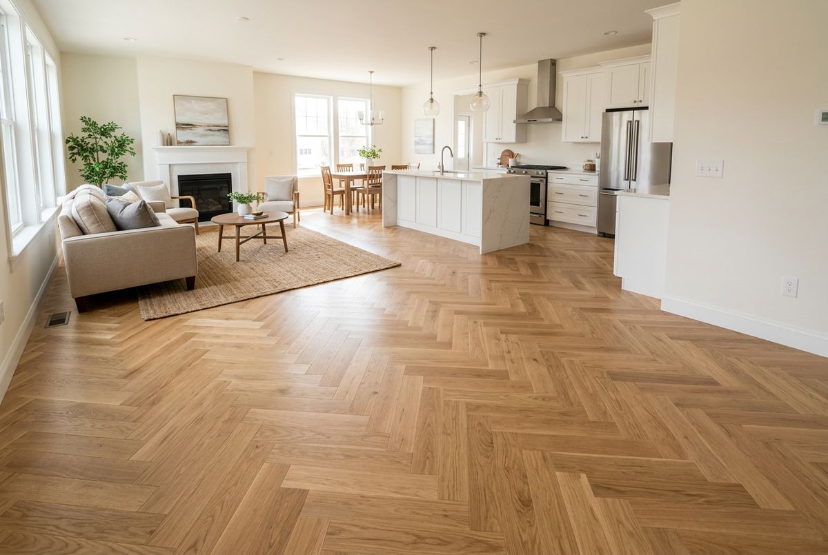 Recently installed flooring in a Chattanooga, TN home