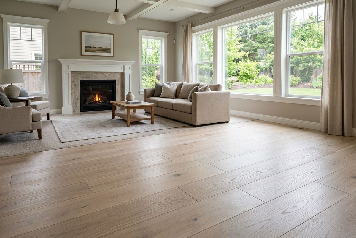 Recently installed flooring in a Cherry Creek, CO home