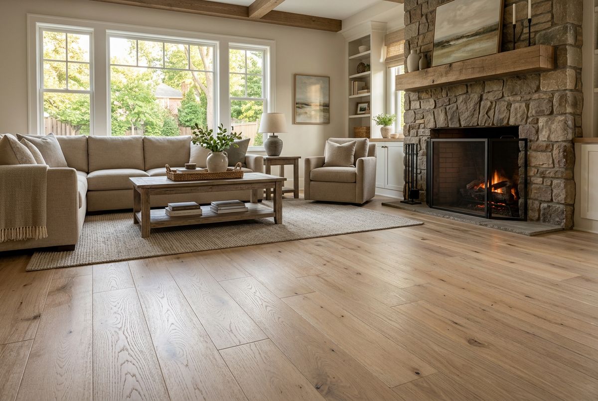Recently installed flooring in a Cherry Hills Village, CO home