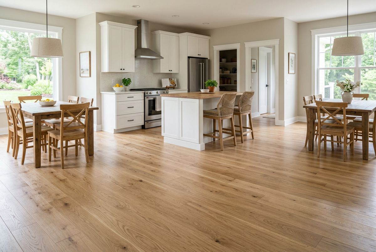 Recently installed flooring in a Chuluota, FL home