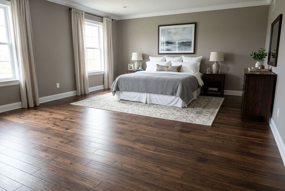 Recently installed flooring in a Citra, FL home