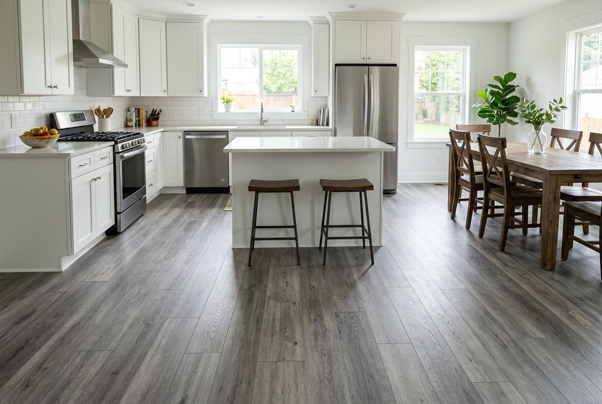 Recently installed flooring in a Citrus Park, FL home