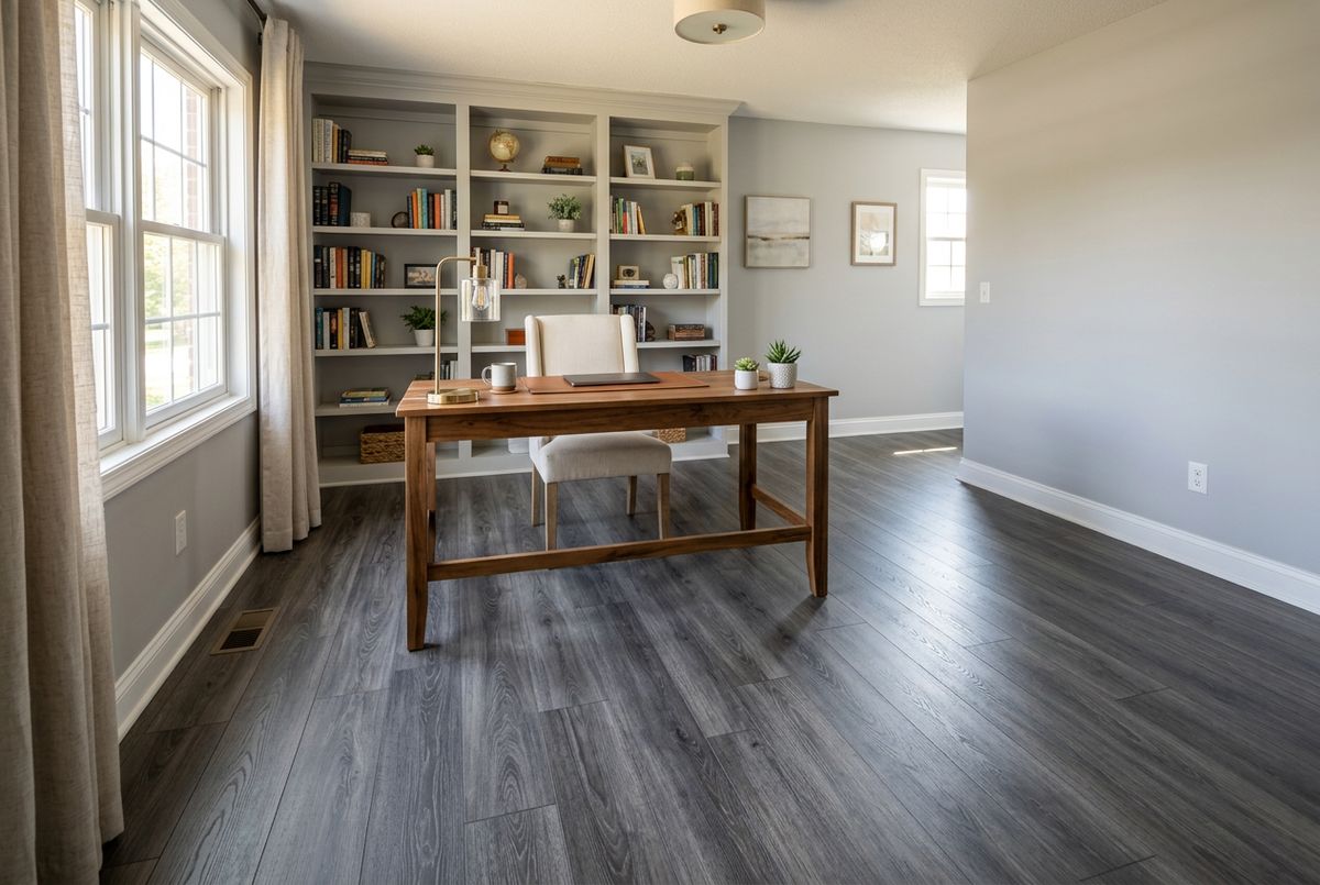 Recently installed flooring in a Cleona, PA home
