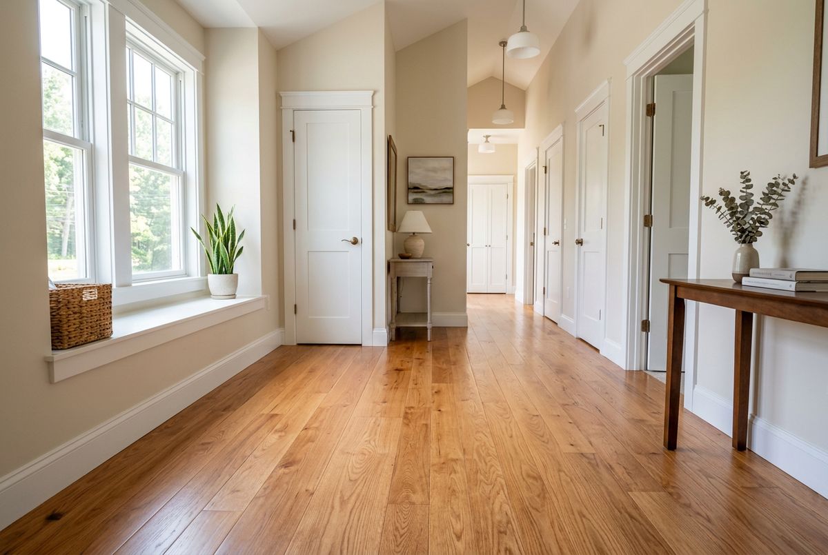 Recently installed flooring in a Coal Mountain, GA home