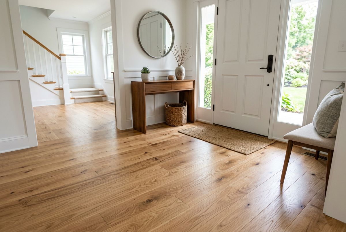 Recently installed flooring in a Collegeville, PA home