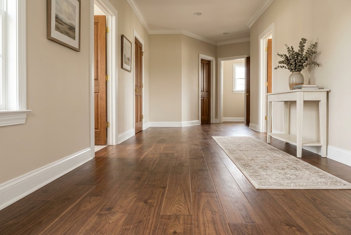 Recently installed flooring in a Columbia, PA home