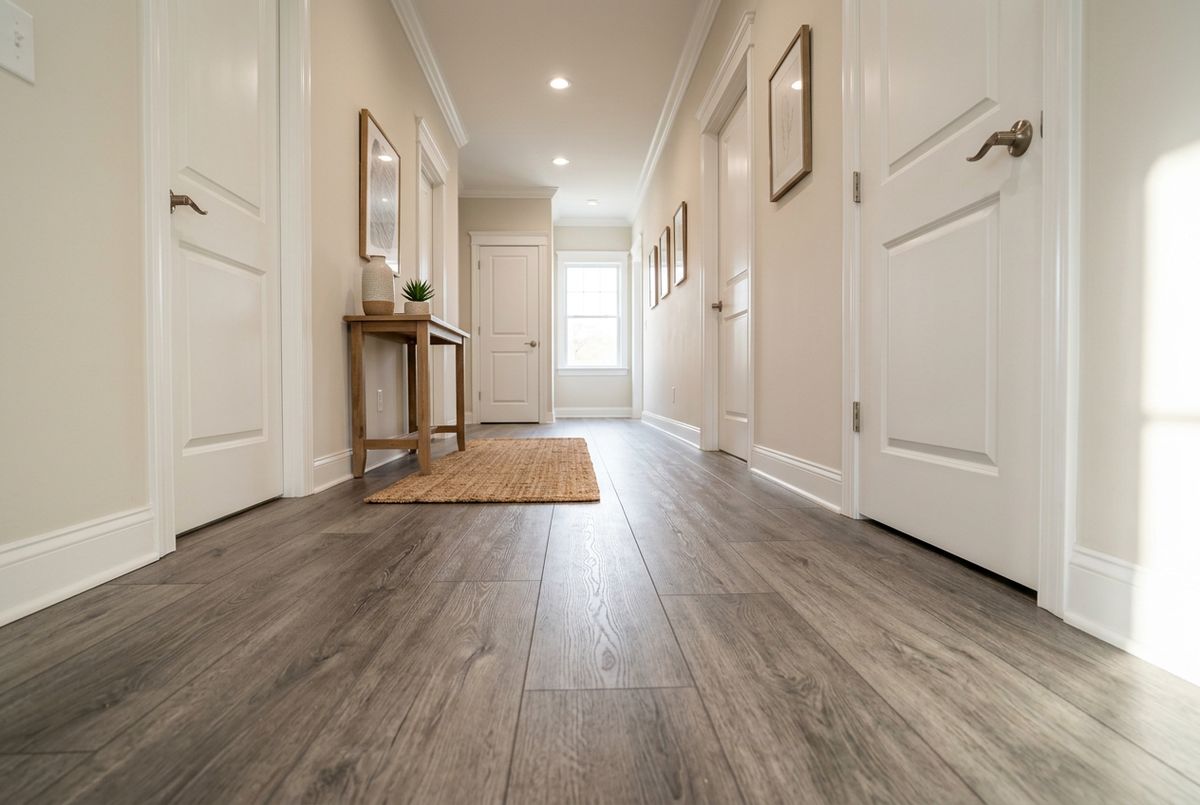 Recently installed flooring in a Connerton, FL home