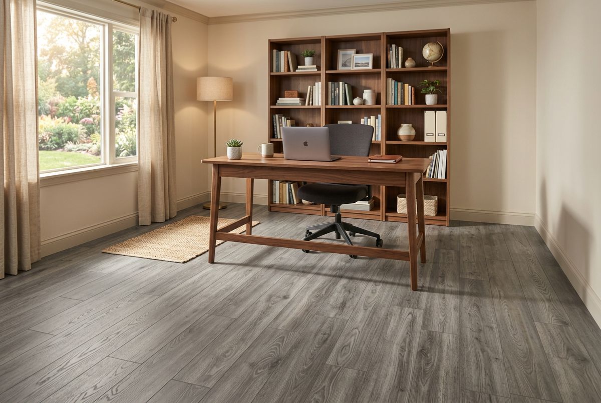 Recently installed flooring in a Conway, FL home