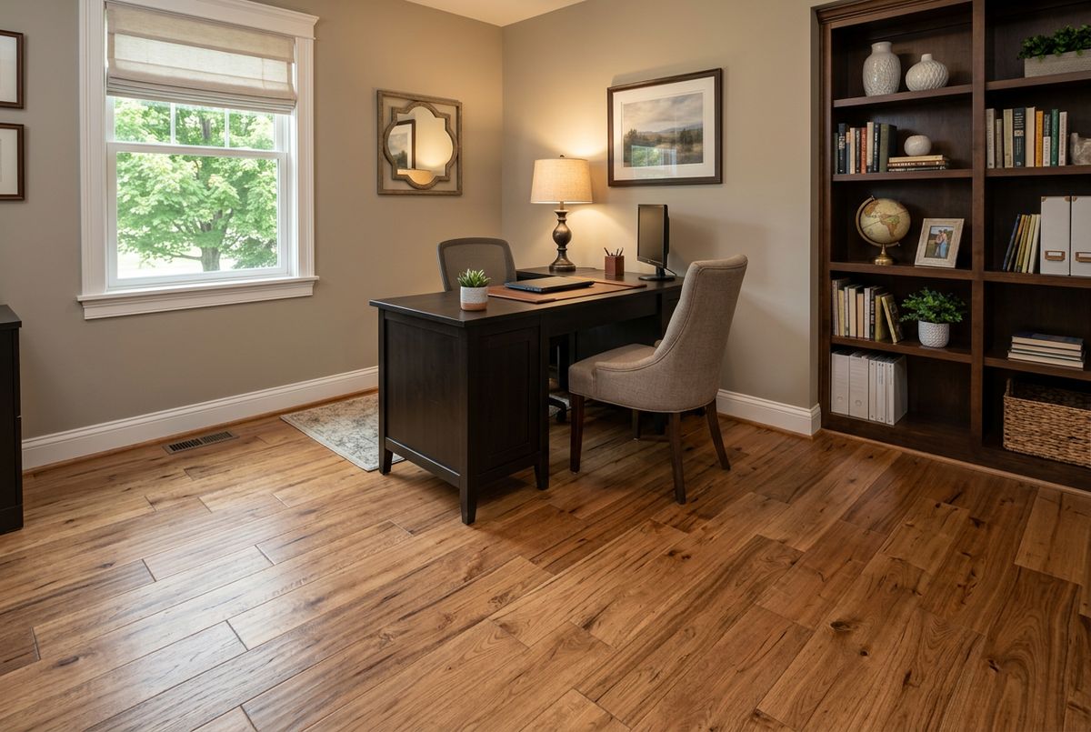 Recently installed flooring in a Cordova, AL home