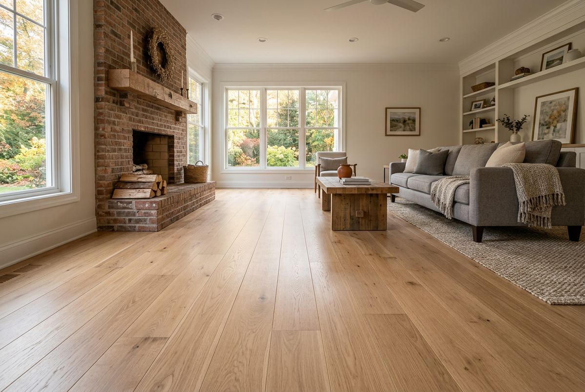 Recently installed flooring in a Crestwood, KY home